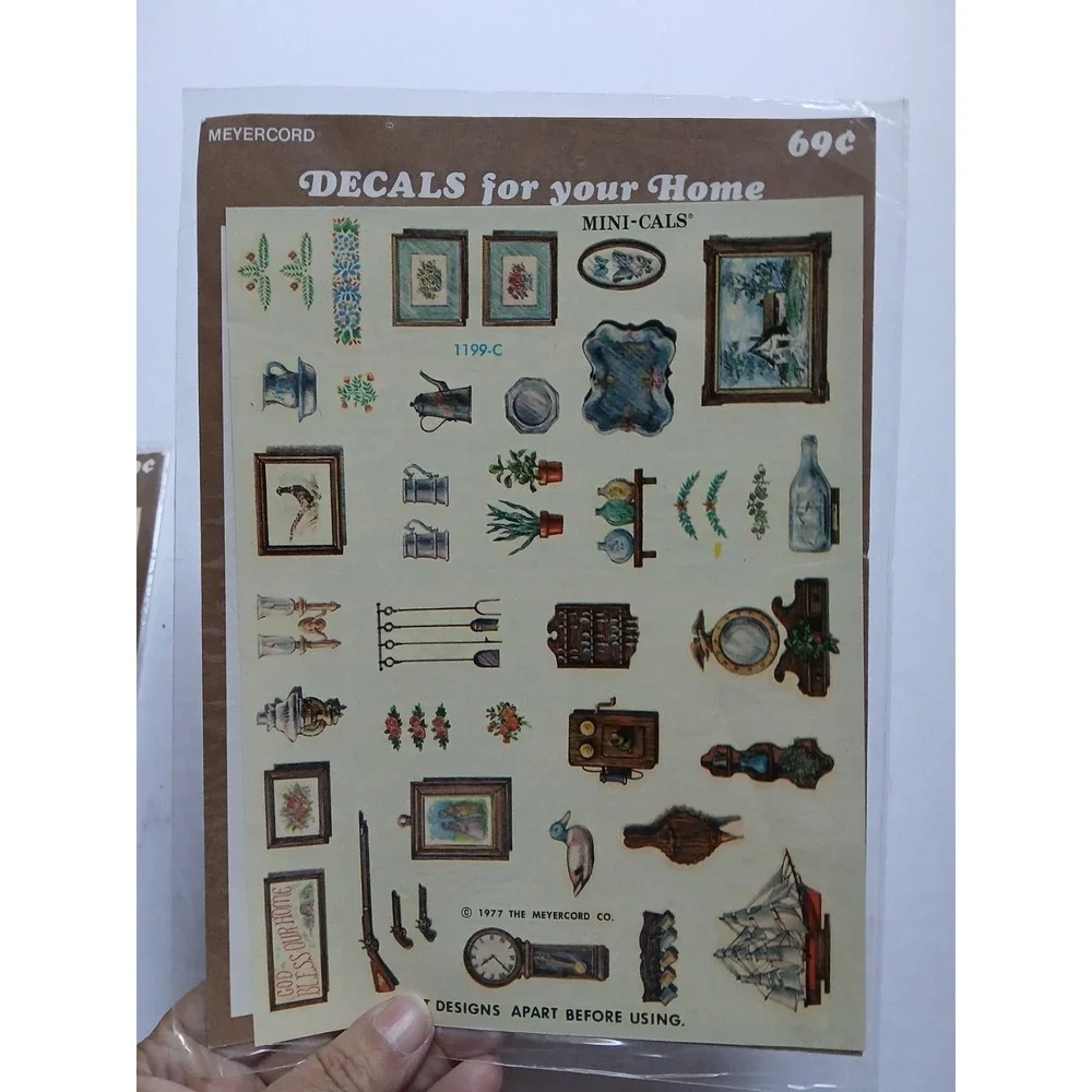 Vintage‎ Meyercord Decals Lot of 2 Kitschy USA
